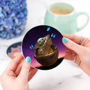 Yoda Galaxy Butterfly Ceramic Decor Coaster - Gift Idea