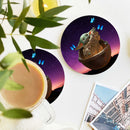 Yoda Galaxy Butterfly Ceramic Decor Coaster - Gift Idea