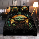 Yoda Stained Glass Quilt Bed Sets