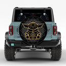 Mandala Meditating Yoda Yoga Jeep Car Spare Tire Cover