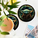 Yoda Stained Glass Decor Coaster - Gift Idea