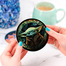 Yoda Stained Glass Decor Coaster - Gift Idea
