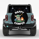 Yoda Happy Camper Jeep Car Spare Tire Cover