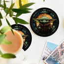 Yoda 1 Stained Glass Decor Coaster - Gift Idea