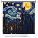 Batman Starry Night Shower Curtain