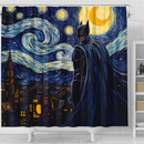 Batman Starry Night Shower Curtain