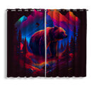 Bear Mountain Clean Design Vivid Colours Epic Window Curtain