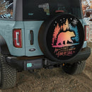 Bear Into the Forest Jeep Car Spare Tire Cover