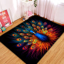 Peacock Art Rectangular Area Rug