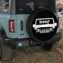 Beer Jeep Car Spare Tire Cover