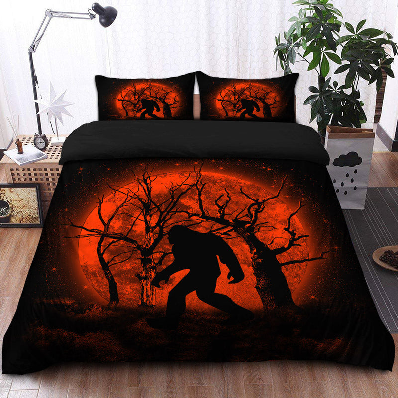 Bigfoot Silhouette Moonlight Bedding Set Duvet Cover And 2 Pillowcases Nearkii