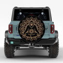 Mandala Meditating Monkey Jeep Car Spare Tire Cover