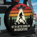 Bigfoot UFO Get In We Going On An Adventure Jeep Car Spare Tire Cover