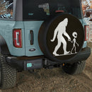 Funny Bigfoot And Alien Jeep Car Spare Tire Cover