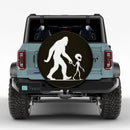 Funny Bigfoot And Alien Jeep Car Spare Tire Cover
