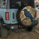 Raven Stained Glass Jeep Car Spare Tire Cover