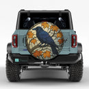 Raven Stained Glass Jeep Car Spare Tire Cover