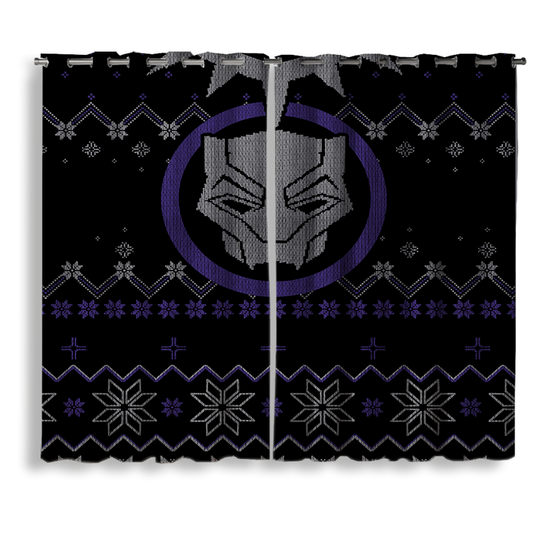 Black Panther Window Curtain