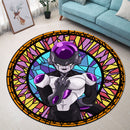 Black Frieza Stained Glass Round Rug