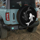 Japan Yin-Yang Couple Koi Fish Jeep Car Spare Tire Cover