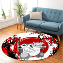 Blastoise Pokemon Japan Style Round Rug