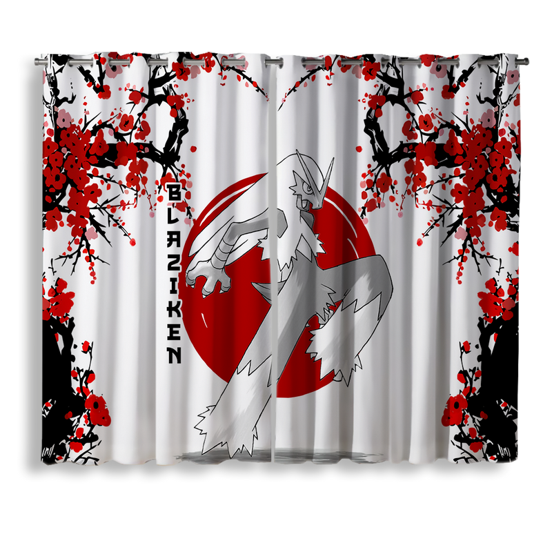 Blaziken Pokemon Japan Style Window Curtain