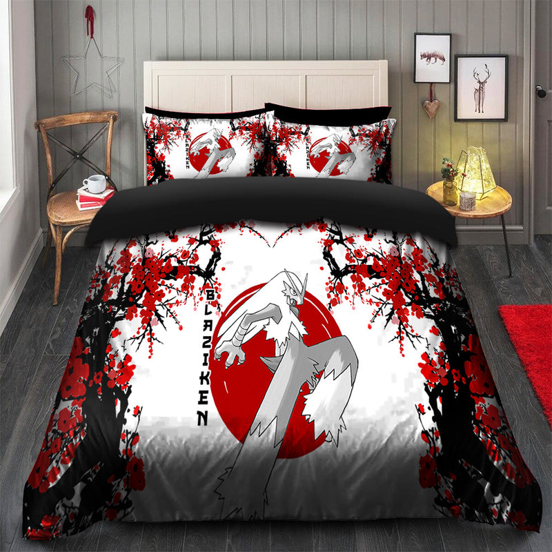 Blaziken Pokemon Japan Style Bedding Set Duvet Cover And 2 Pillowcases