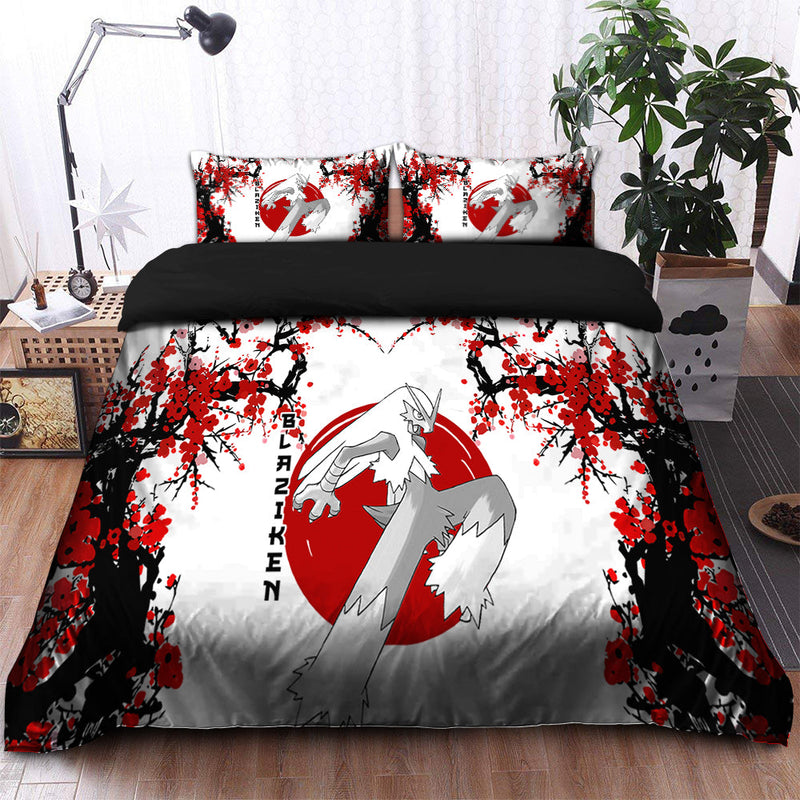 Blaziken Pokemon Japan Style Bedding Set Duvet Cover And 2 Pillowcases