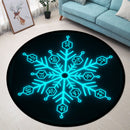 Demon Slayer Akaza Compass Needle Snowflake Round Rug