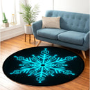 Demon Slayer Akaza Compass Needle Snowflake Round Rug