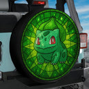 Bulbasaur Pokemon Stained Glass Jeep Car Spare Tire Cover
