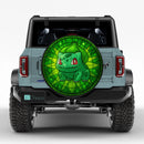 Bulbasaur Pokemon Stained Glass Jeep Car Spare Tire Cover