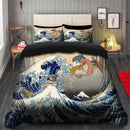 Blastoise Charizard The Great Wave Japan Pokemon Bedding Set