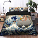Blastoise Charizard The Great Wave Japan Pokemon Bedding Set