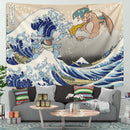 Bulbasaur Vs Charizard Pokemon The Great Wave Tapestry