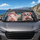 Cute Pig Custom Car Windshield Sunshades Windshield Accessories Decor Gift