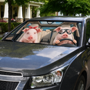 Cute Pig Custom Car Windshield Sunshades Windshield Accessories Decor Gift