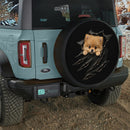 Peeking Pomeranian Dog Car Spare Tire Cover