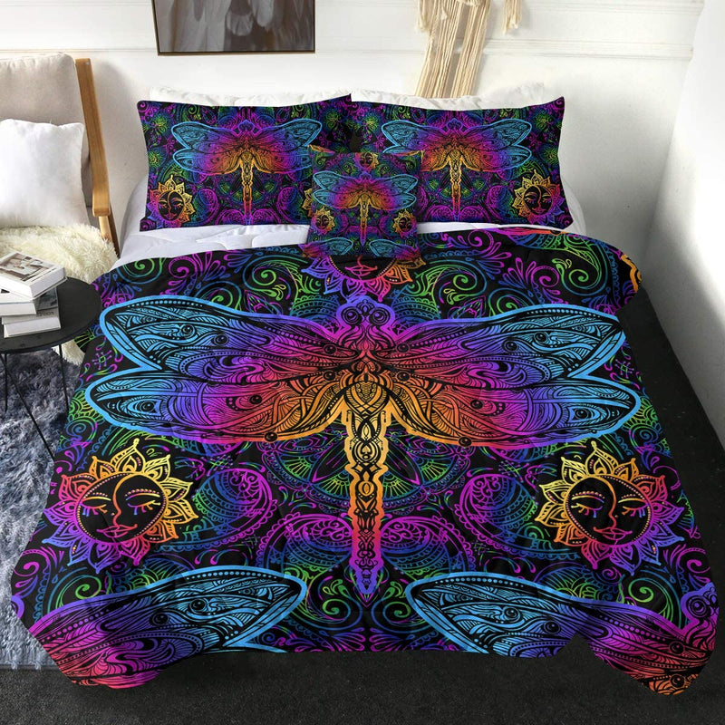 Sleepwish Dragonfly Bedding Set Duvet Cover And 2 Pillowcases Nearkii