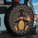 Mandala Meditating Charmander Pokemon Yoga Jeep Car Spare Tire Cover
