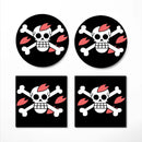 Chopper One Piece Icon Skull Ceramic Decor Coaster - Gift Idea