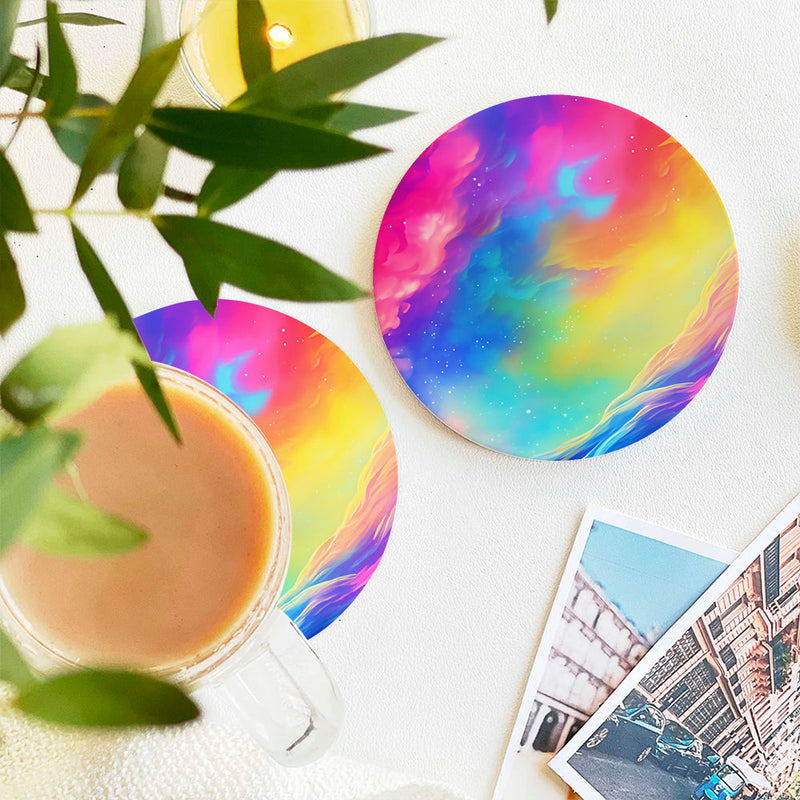 Colorfull Sky Ceramic Decor Coaster - Gift Idea