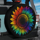 Colorful Sunflower Jeep Car Spare Tire Cover