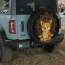 Corgi Dog Yoga Meditation Mandala Jeep Car Spare Tire Cover