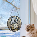 Cubone Pokemon Round Stained Glass Suncatcher