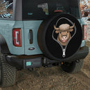 Cute Highland Cow Unzipped Jeep Car Spare Tire Cover