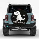 Cute Dinosaur T-rex I Am Unstoppable Jeep Car Spare Tire Cover