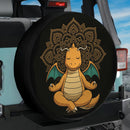 Dragonite Pokemon Yoga Meditation Mandala Jeep Car Spare Tire Cover