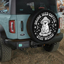 Boho Psychedelic Koala Bear Coffee Jeep Car Spare Tire Cover