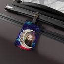 Cute No Face Ghibli Love You To The Moon Galaxy Luggage Tag